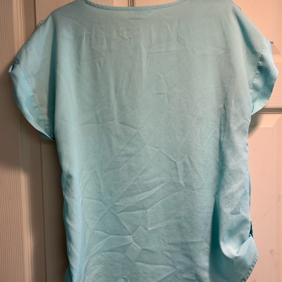 Calvin Klein Blue Blouse with silver logo - Picture 7 of 7